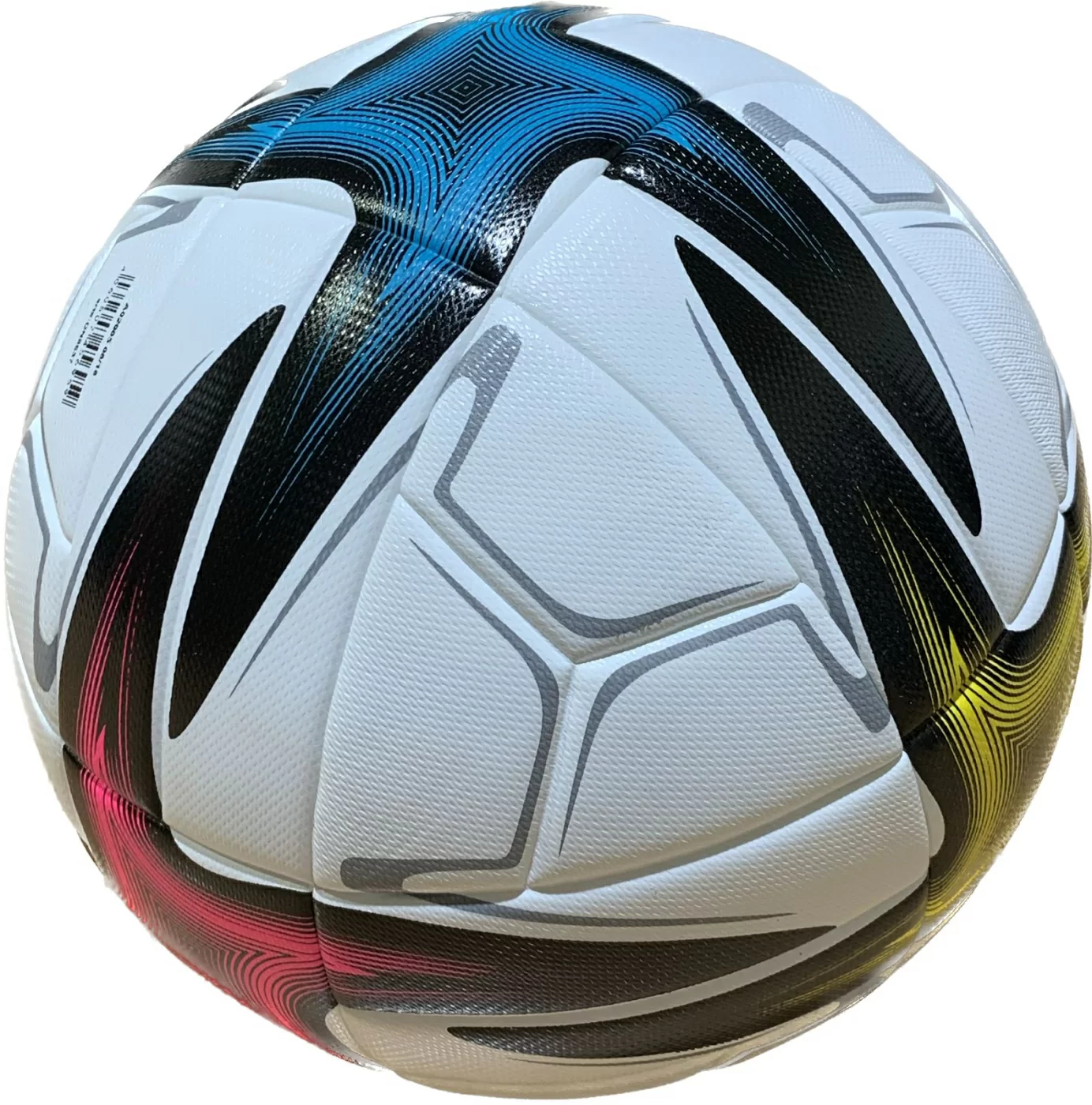 Реальное фото Мяч футбольный Conext желто-голубой-розовый р.5 НФ-00002242 от магазина СпортСЕ