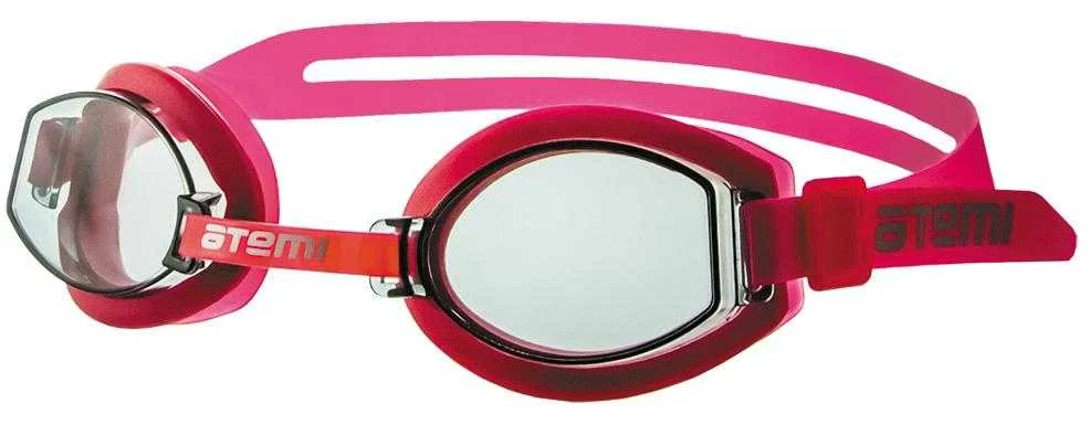 Реальное фото Очки для плавания Atemi S202 детские PVC/силикон розовые от магазина СпортСЕ