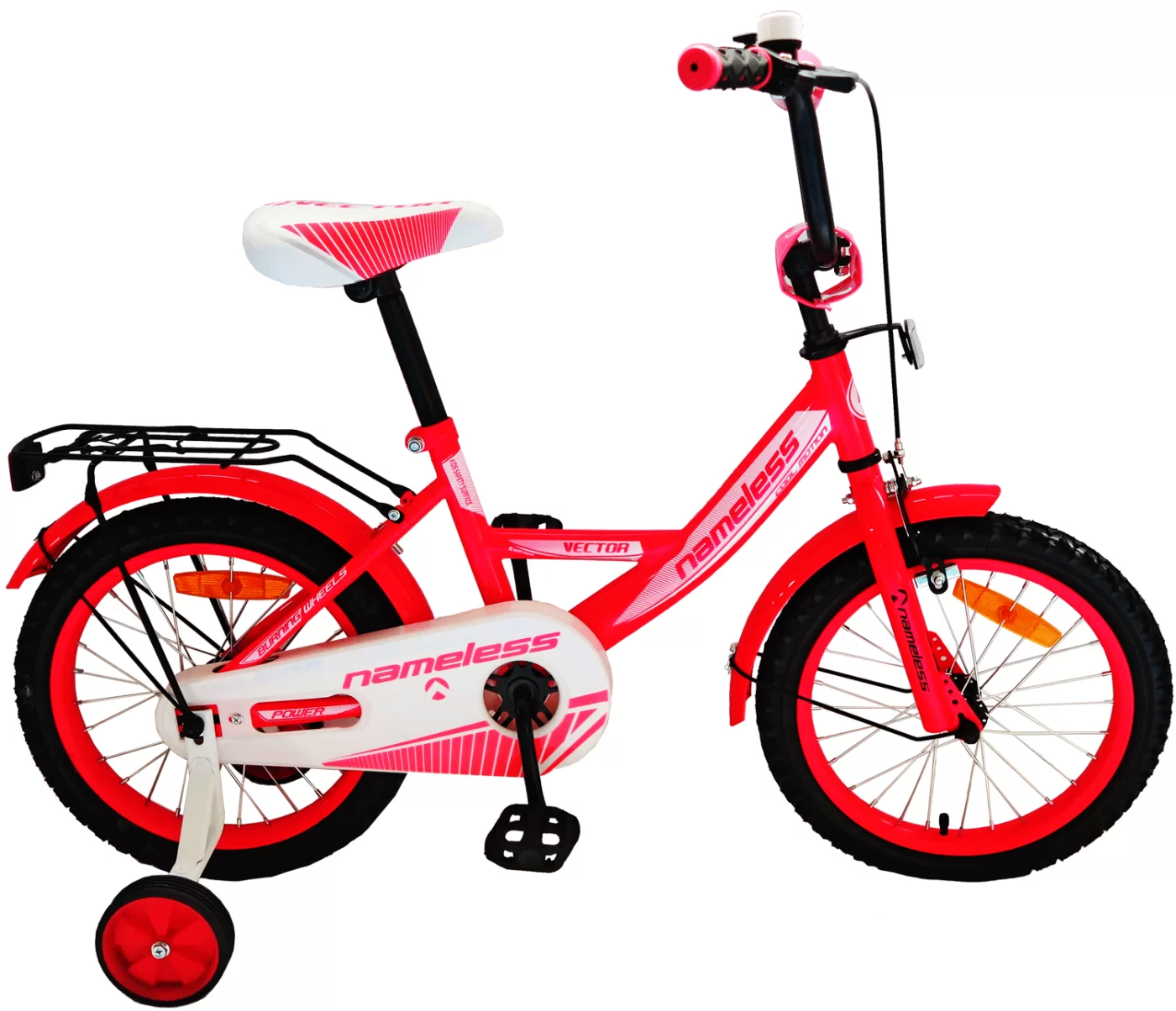 Реальное фото Велосипед 16" Nameless VECTOR, красный/белый от магазина СпортСЕ