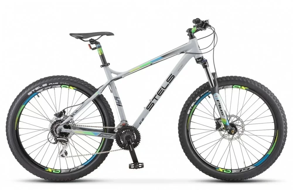 Реальное фото Велосипед Stels Adrenalin D 27.5" (2020) серый V010 от магазина СпортСЕ