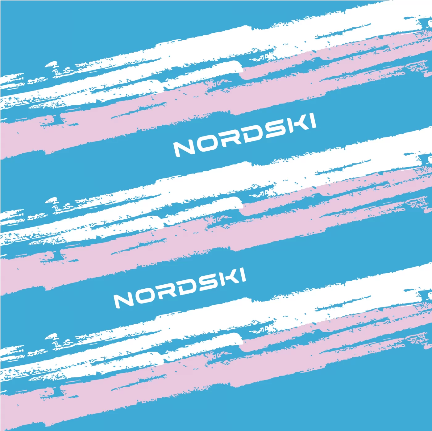 Реальное фото Баф Nordski Stripe Blue/Pink NSV411789 от магазина СпортСЕ