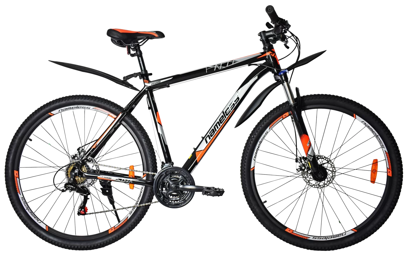 Реальное фото Велосипед 29" Nameless J9500D, черный/оранжевый, 21" от магазина СпортСЕ