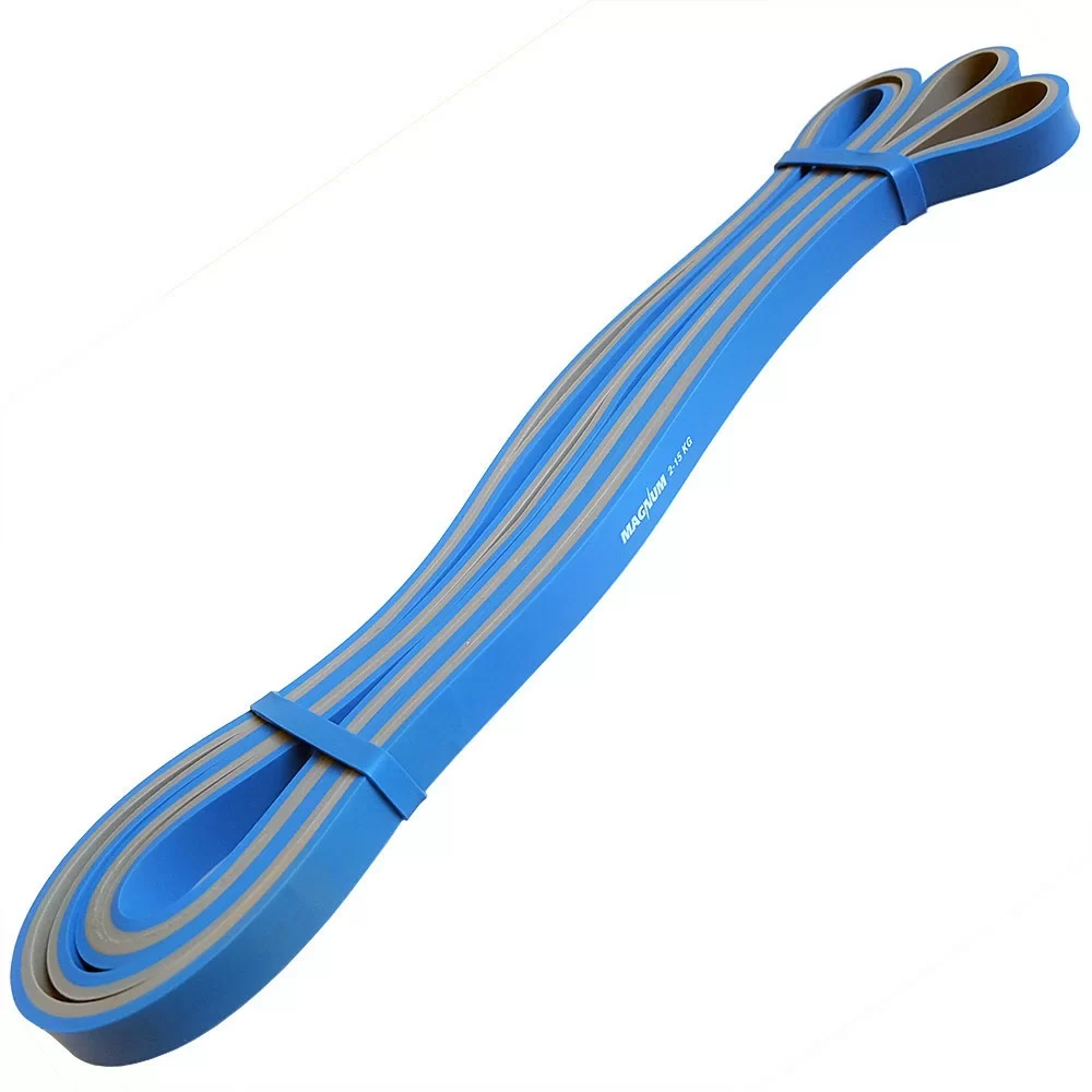 Реальное фото Эспандер петля резиновая MRB200-10 Magnum 10мм серо-синяя 10016246 от магазина СпортСЕ