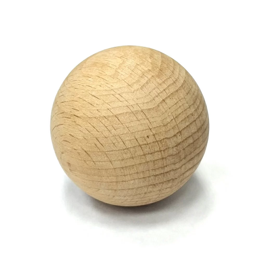 Реальное фото Мячик деревянный для дриблинга TSP 45 мм (Бук) 1468 от магазина СпортСЕ