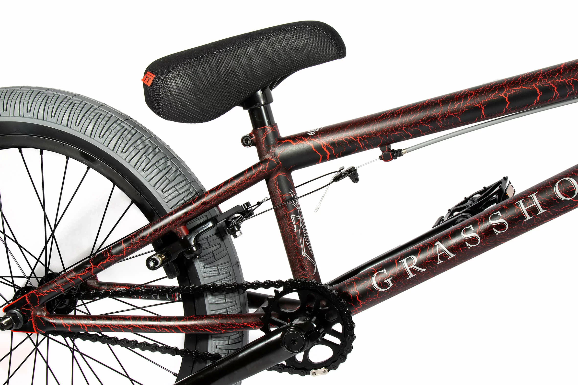 Реальное фото Велосипед BMX TechTeam Grasshoper 20" (2021) оливковый от магазина СпортСЕ