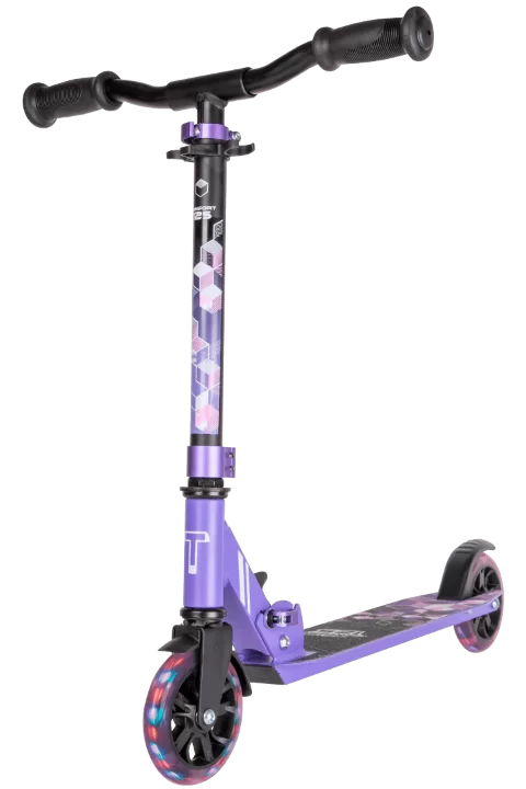 Реальное фото Самокат TechTeam Comfort 125R (2022) purple от магазина СпортСЕ