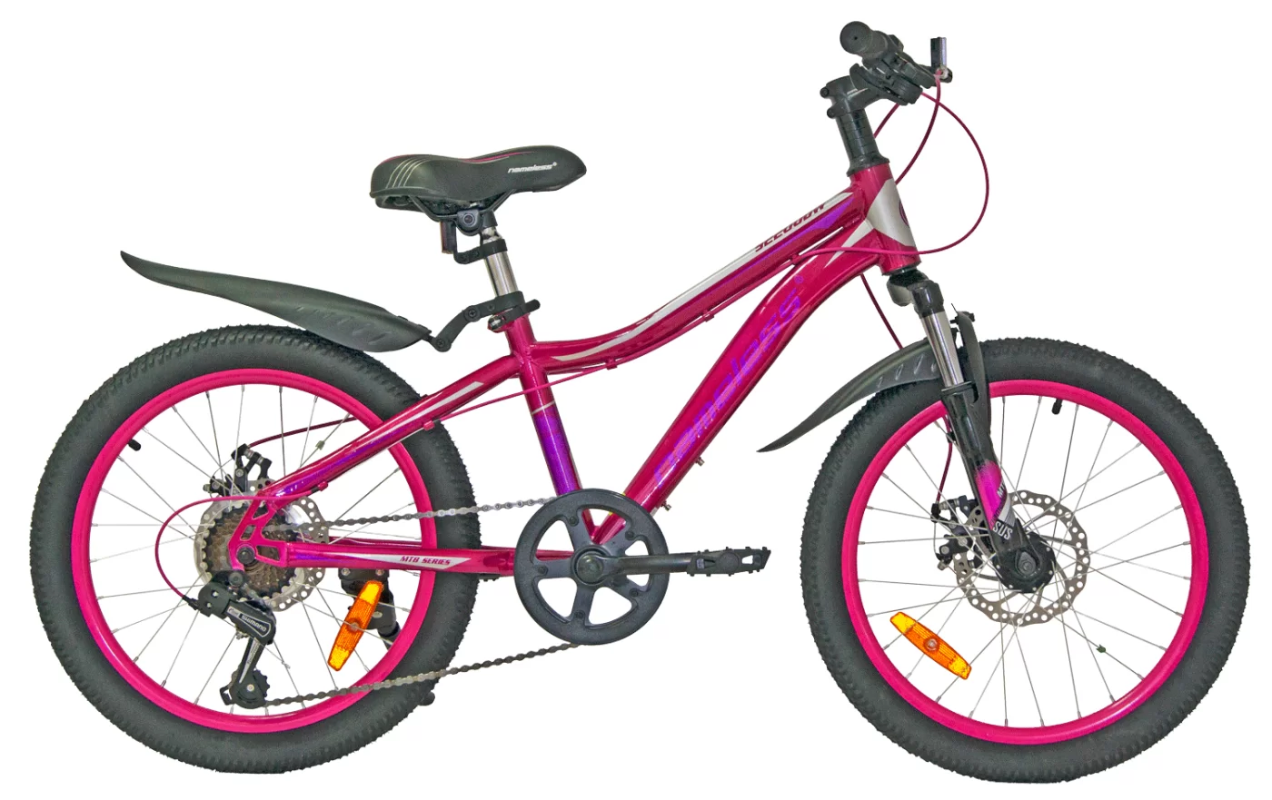 Реальное фото Велосипед 20" Nameless S2200DW, розовый/серый, 11" от магазина СпортСЕ