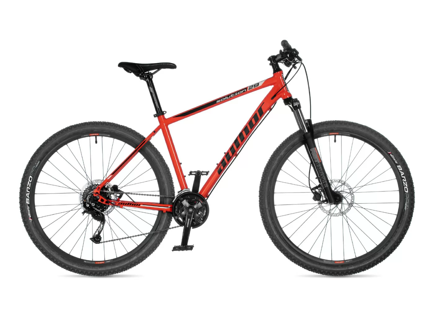 Реальное фото Велосипед AUTHOR Solution 29 2022 Оранжево-чёрно-белый от магазина СпортСЕ