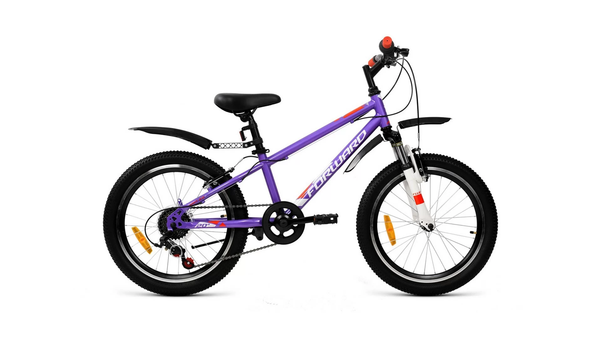 Реальное фото Велосипед Forward Unit 20 2.0 (2020) фиолетовый/белый RBKW01N06005 от магазина СпортСЕ