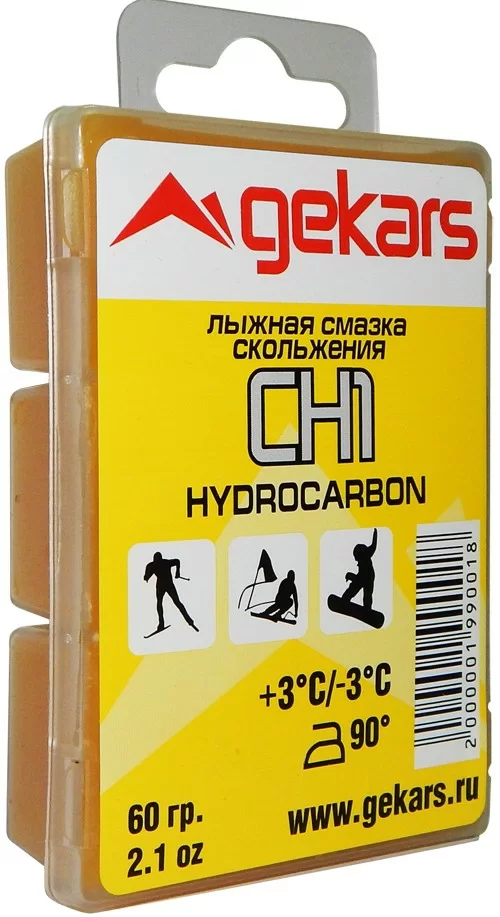 Реальное фото Парафин Gekars Pro Hydrocarbon СН1 +3 -3 60гр. в пласт.упаковке от магазина СпортСЕ