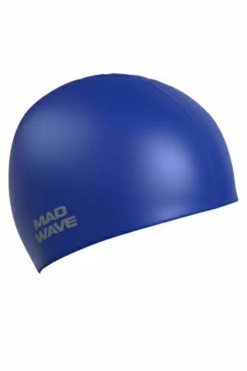 Реальное фото Шапочка для плавания Mad Wave Intensiv Big blue M0531 12 2 03W от магазина СпортСЕ