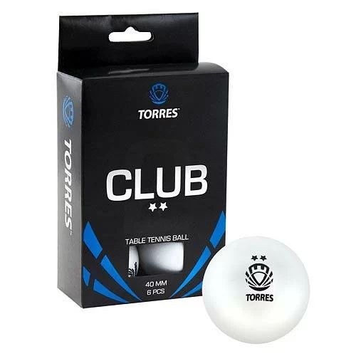 Реальное фото Мяч для настольного тенниса Torres Club 2* 1 шт белый TT0014 от магазина СпортСЕ