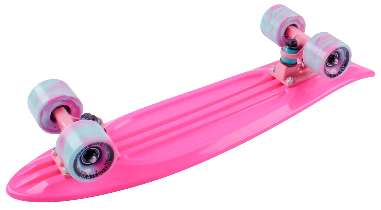 Реальное фото Скейтборд TechTeam пластиковый Fishboard 23 pink TLS-406 от магазина СпортСЕ