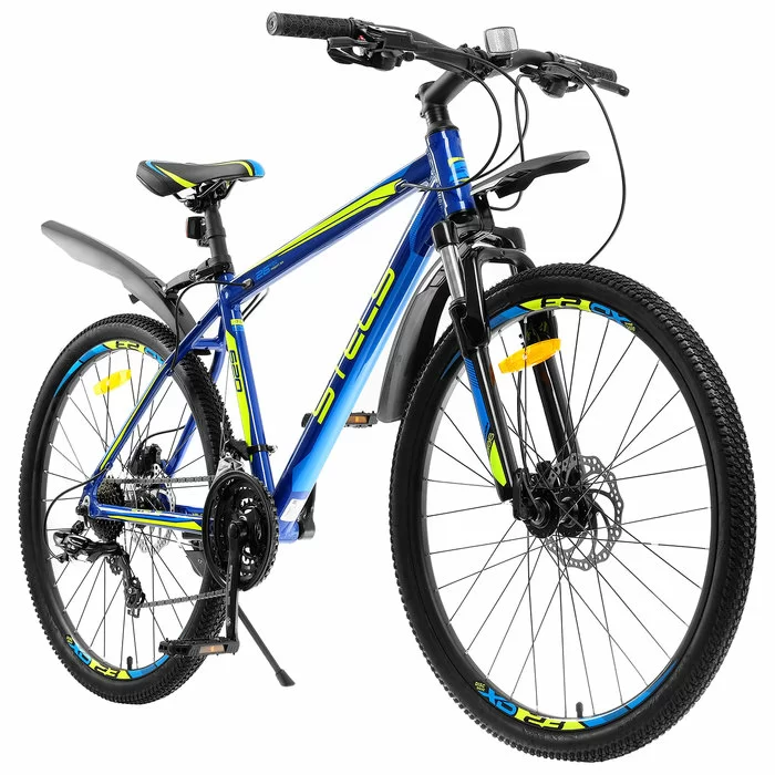 Реальное фото Велосипед Stels Navigator-620 D 26" (2020) темно-синий V010 от магазина СпортСЕ