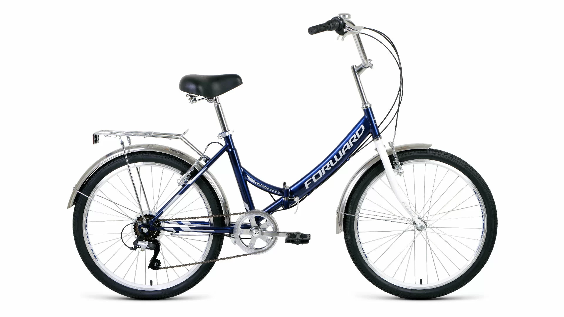 Реальное фото Велосипед Forward Valencia 24 2.0 (2020) темно-синий/серый RBKW0YN46002 от магазина СпортСЕ