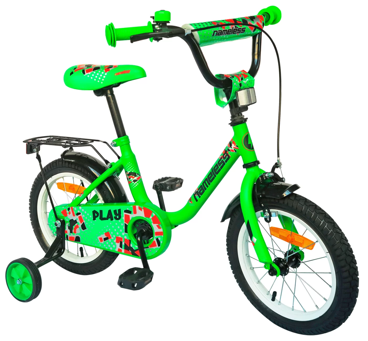 Реальное фото Велосипед 20" Nameless PLAY, зеленый/черный от магазина СпортСЕ