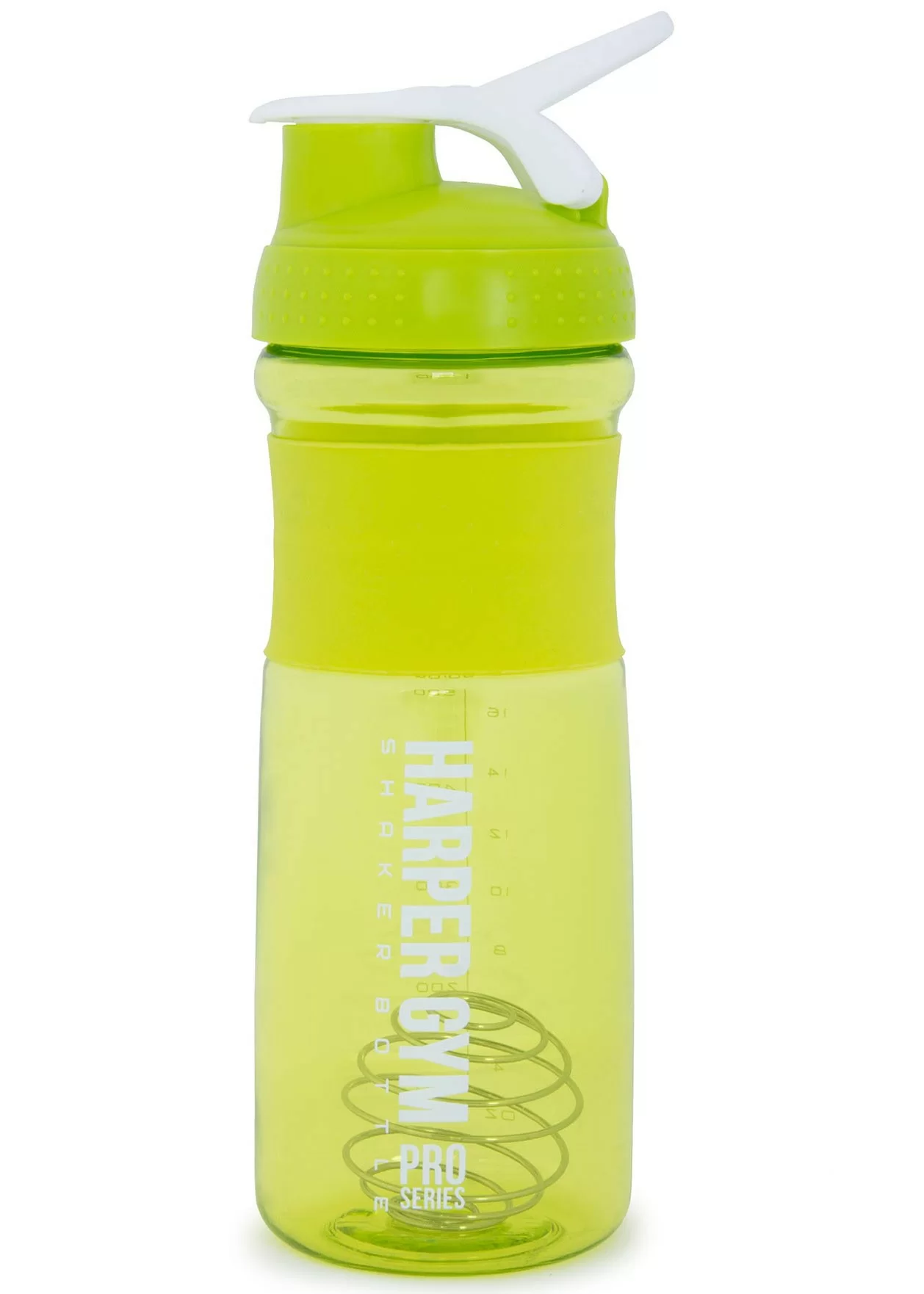 Реальное фото Шейкер Harper Gym Shaker Bottle S19 с венчиком 0.7 л лайм от магазина СпортСЕ