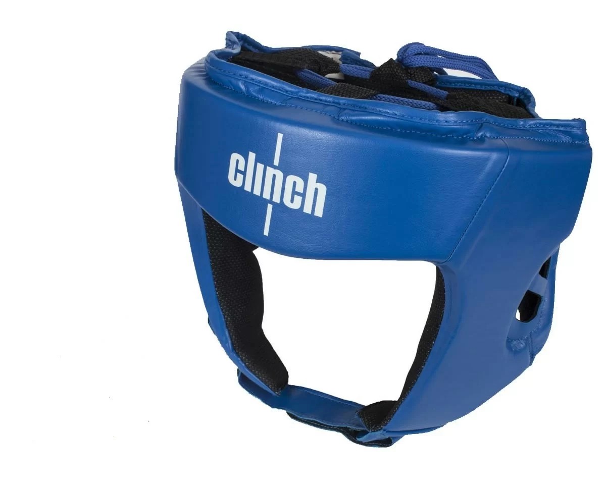 Реальное фото Шлем боксерский Clinch Olimp синий C112 от магазина СпортСЕ