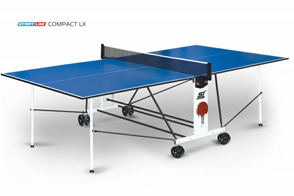 Реальное фото Теннисный стол Start Line Compact LX blue 6042 от магазина СпортСЕ