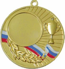 Реальное фото Медаль MD504 Rus d-50 мм от магазина СпортСЕ