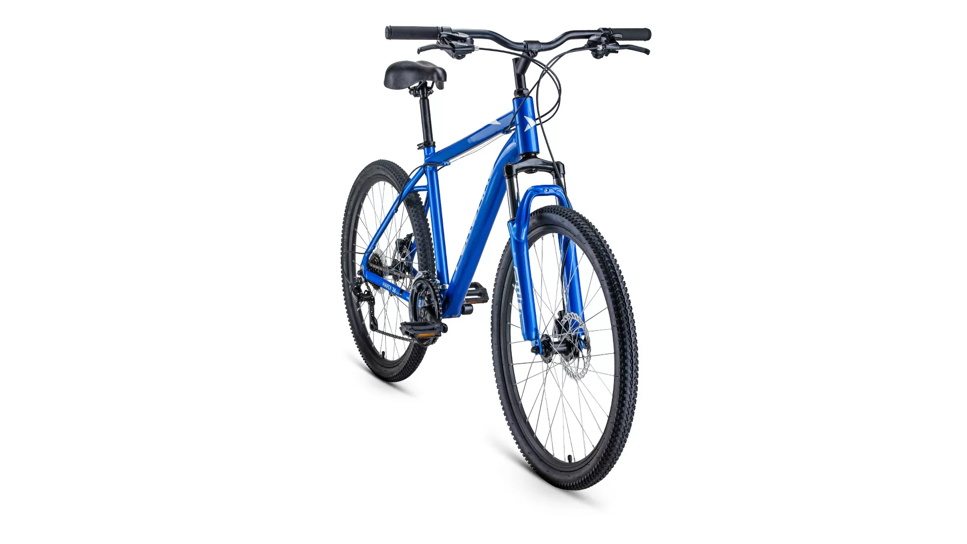Реальное фото Велосипед Forward Hardi 26 2.1 disc (2021) синий/бежевый от магазина СпортСЕ