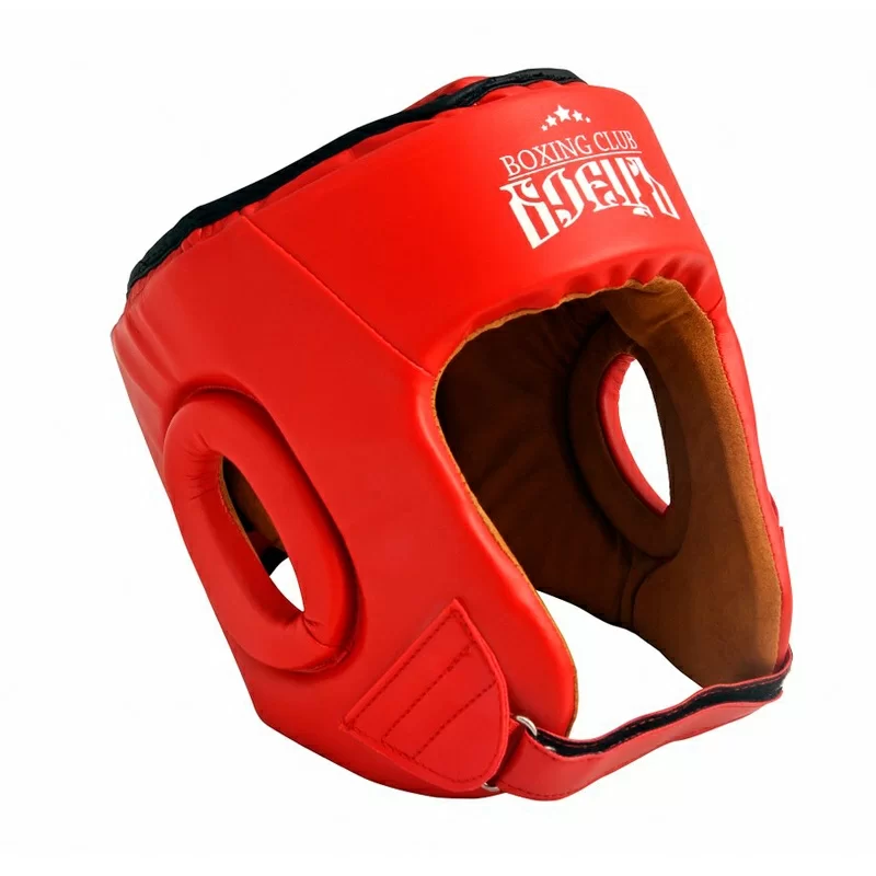 Реальное фото Шлем боксерский красный BHG-22 от магазина СпортСЕ