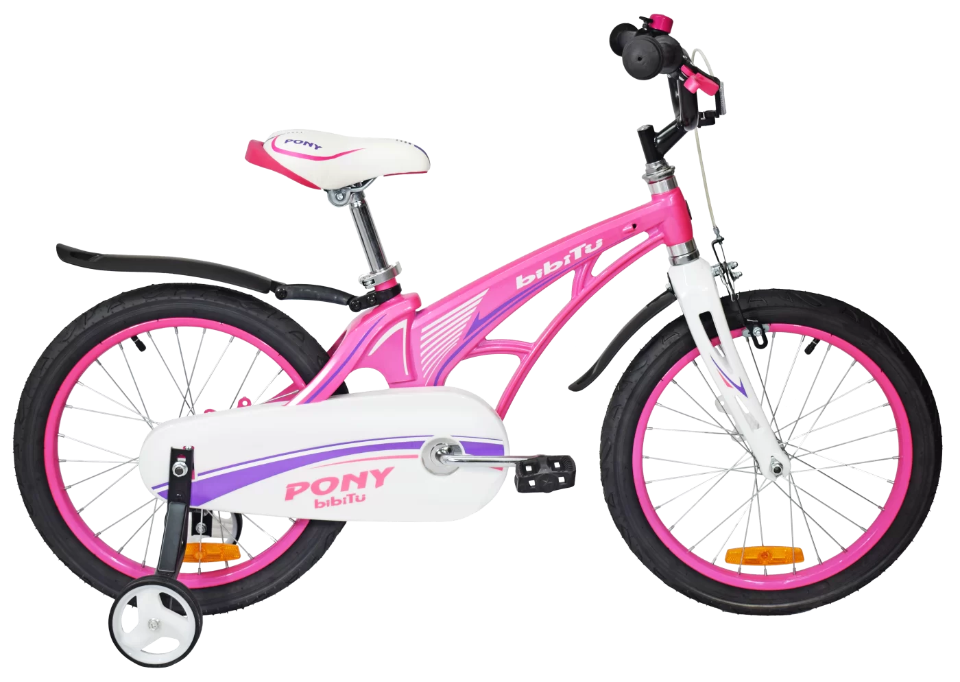 Реальное фото Велосипед 18" BIBITU PONY, розовый от магазина СпортСЕ