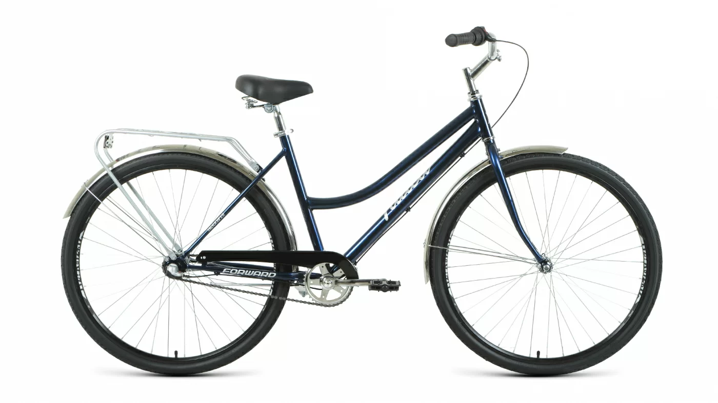 Реальное фото Велосипед Forward Talica 28 3.0 (2020-2021) темно-синий/серебристый от магазина СпортСЕ