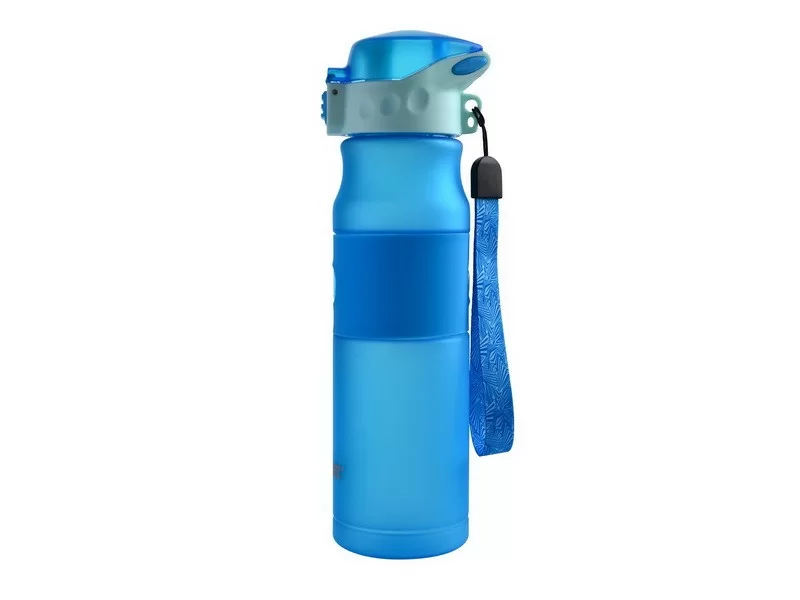Реальное фото Бутылка для воды Barouge Active Life BP-914(600) синяя от магазина СпортСЕ