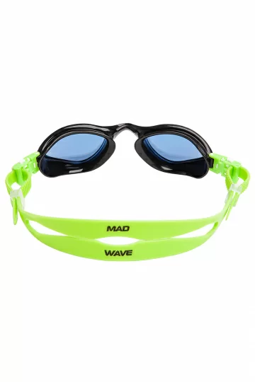 Реальное фото Очки для плавания Mad Wave Rapid Tech L Rainbow Green M0481 04 0 10W от магазина СпортСЕ