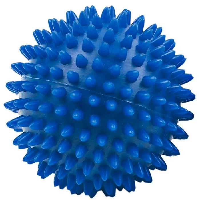 Реальное фото Мяч массажный 9 см T07639 полумягкий ПВХ синий 10015379 от магазина СпортСЕ