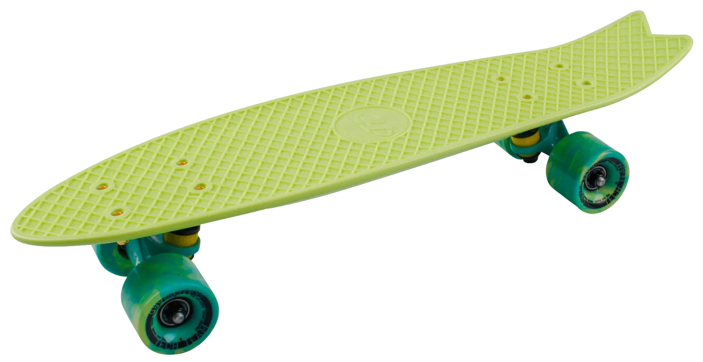 Реальное фото Скейтборд TechTeam пластиковый Fishboard 23 light green TLS-406 от магазина СпортСЕ