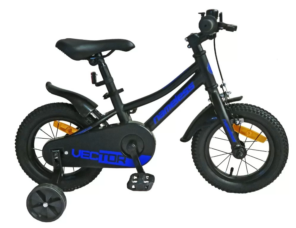 Реальное фото Велосипед 12" Nameless VECTOR, черный/синий (2024) от магазина СпортСЕ