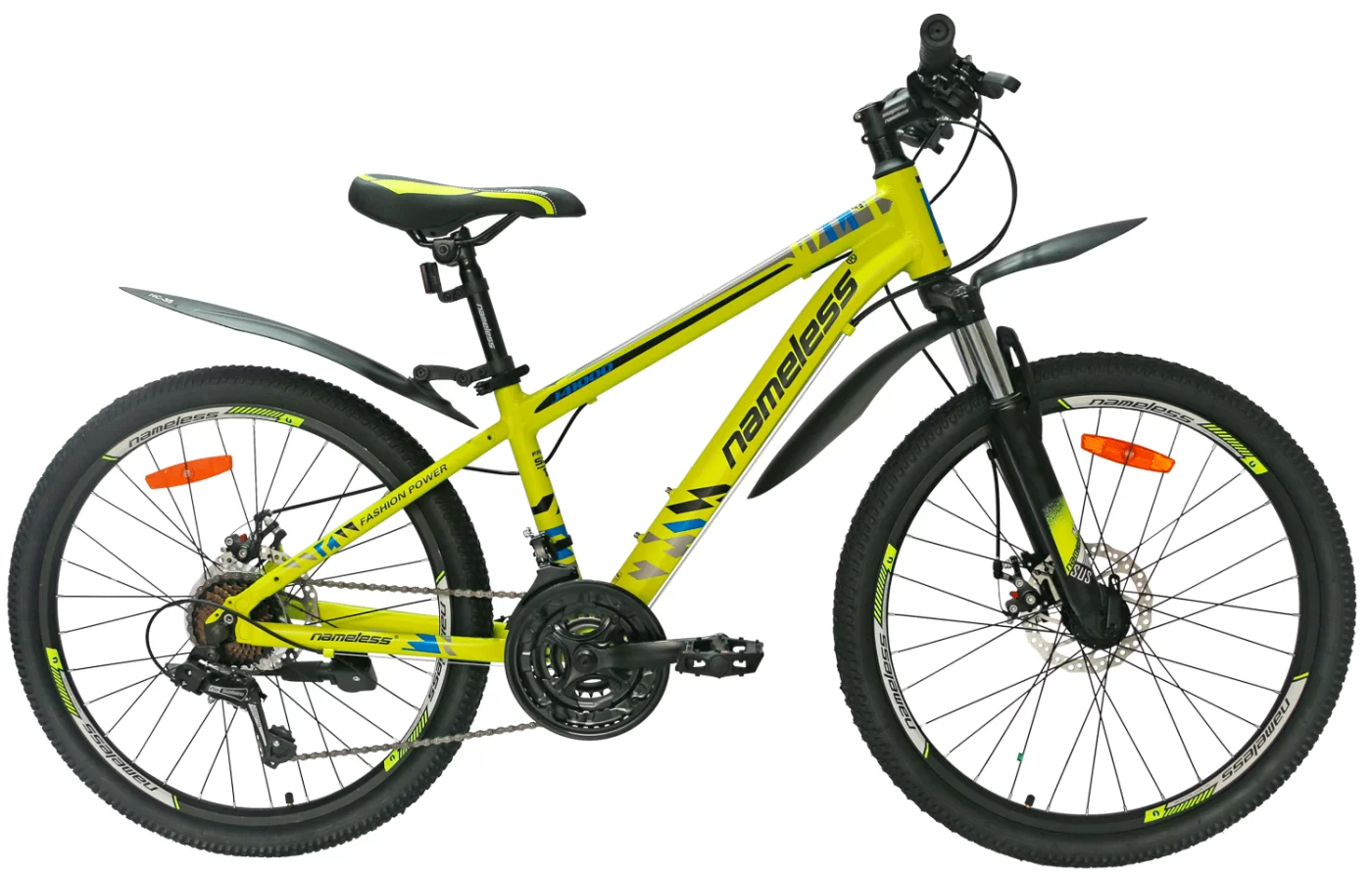 Реальное фото Велосипед 24" Nameless J4100D, желтый/синий/серый, 13" от магазина СпортСЕ
