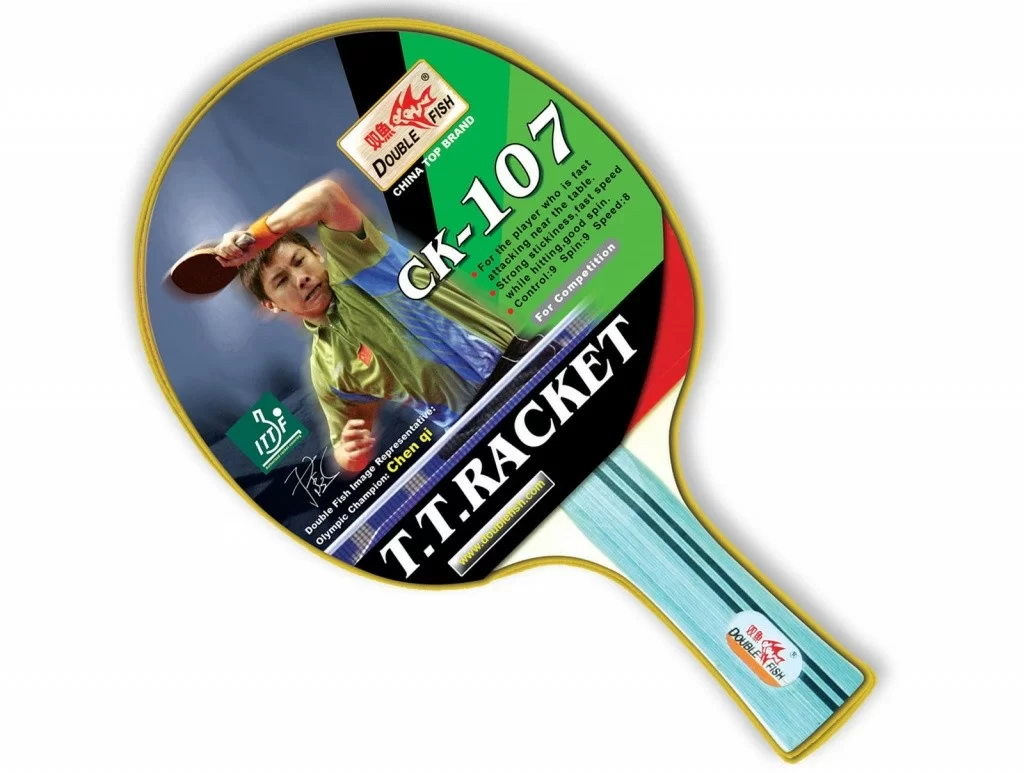 Реальное фото Ракетка для настольного тенниса Double Fish (107) CK-107 от магазина СпортСЕ