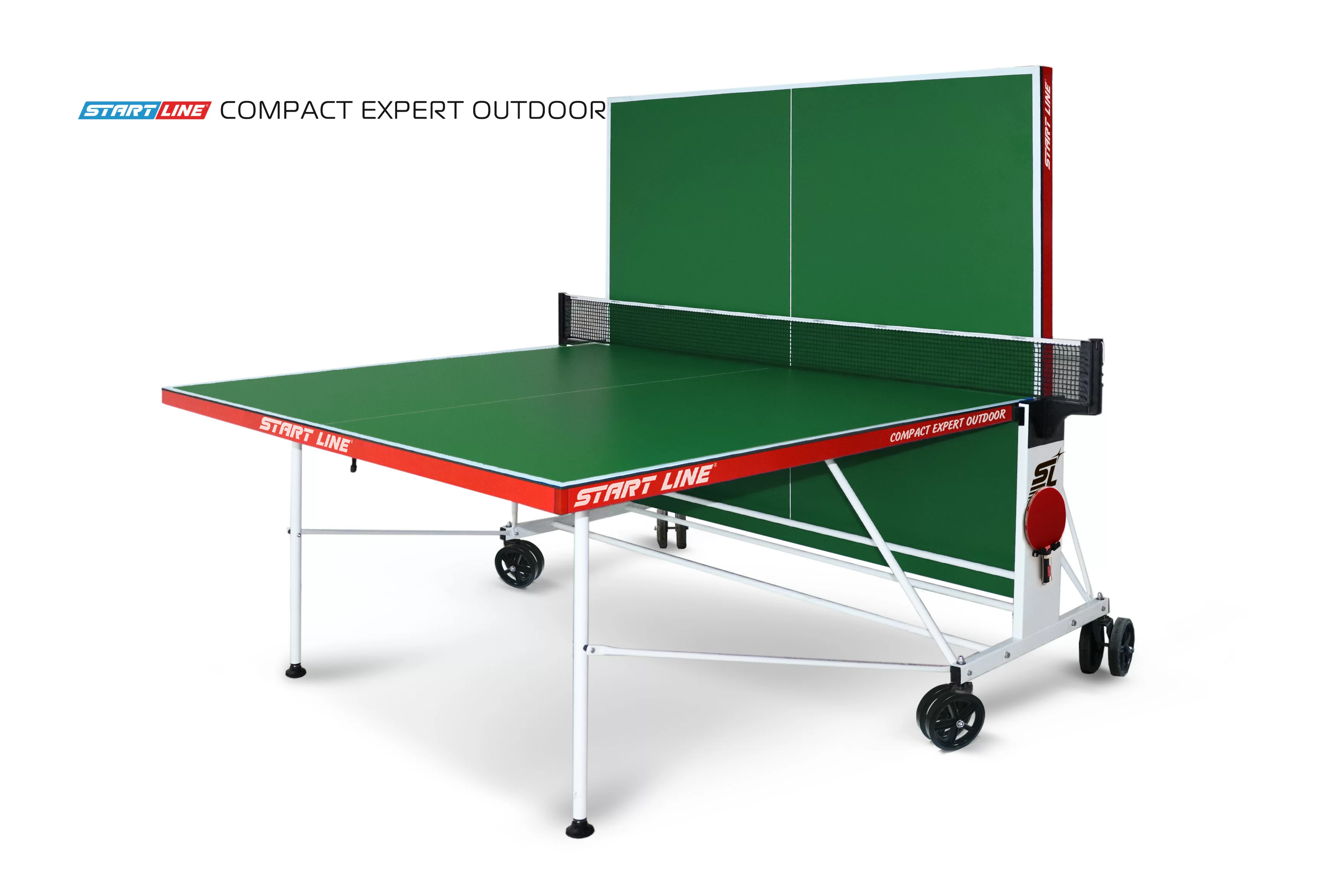 Реальное фото Теннисный стол Start Line Compact Expert Outdoor green от магазина СпортСЕ