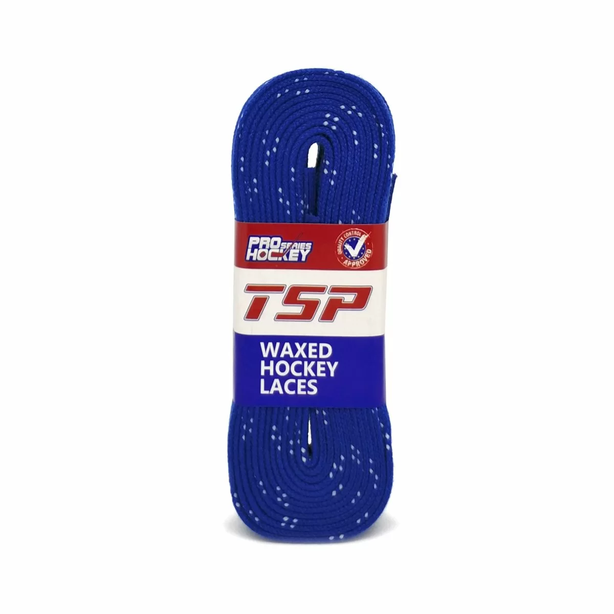 Реальное фото Шнурки хоккейные 180см с пропиткой TSP Hockey Laces Waxed royal 2144 от магазина СпортСЕ