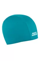 Реальное фото Шапочка для плавания Mad Wave Poly II turquoise M0521 03 0 16W от магазина СпортСЕ