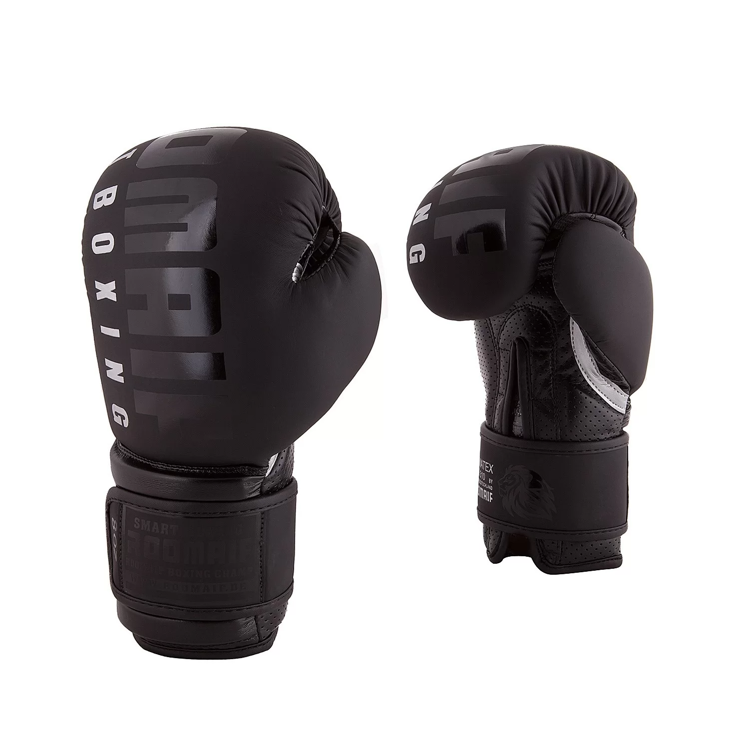 Реальное фото Перчатки боксерские Roomaif RBG-310 Dyex black от магазина СпортСЕ