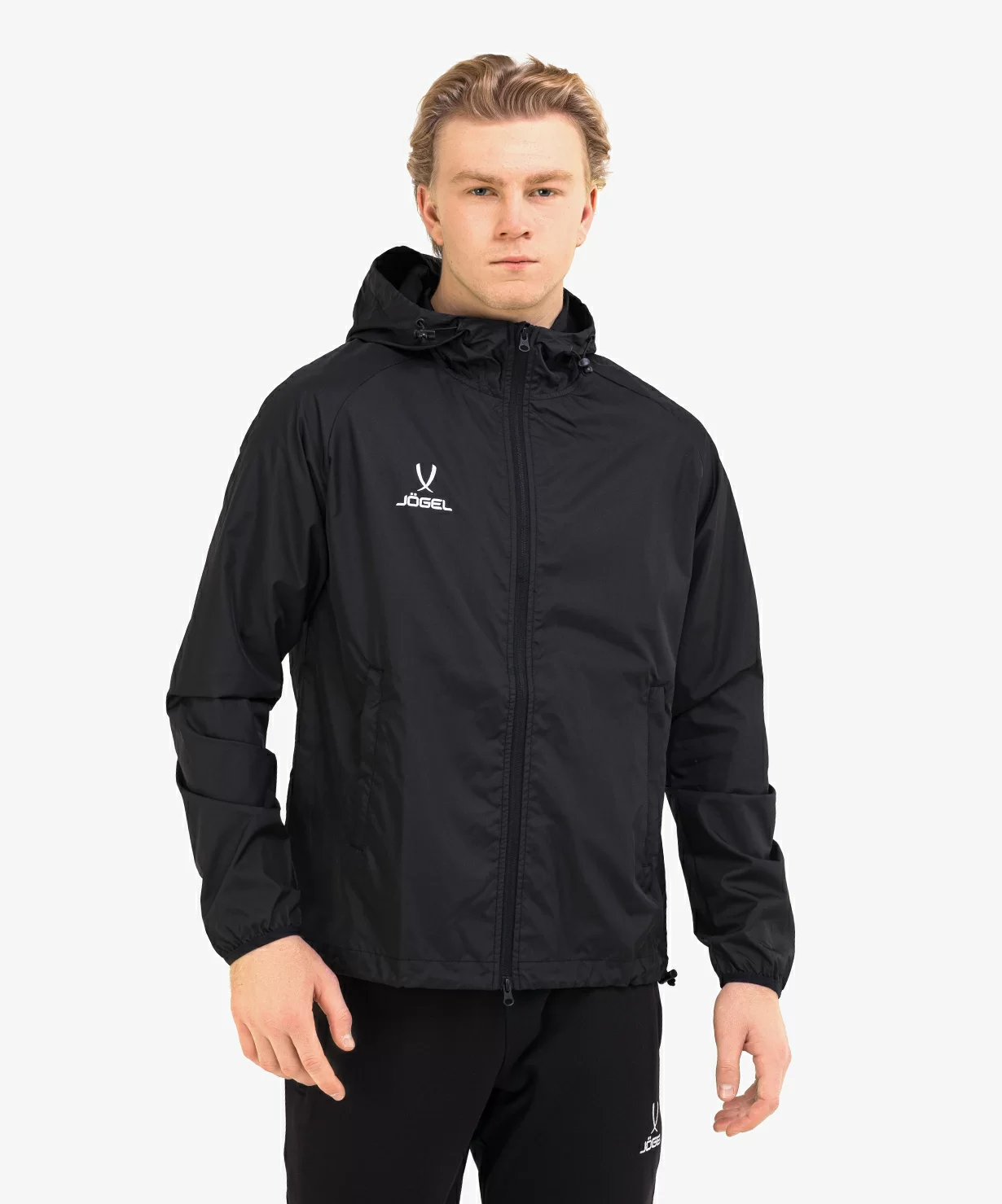 Реальное фото Куртка ветрозащитная CAMP Rain Jacket, черный от магазина СпортСЕ