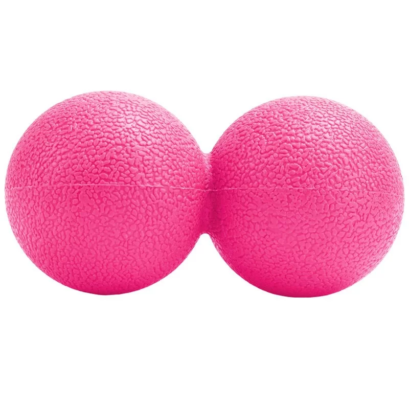 Реальное фото Массажер двойной мячик B32209 ТПР розовый 10018725 от магазина СпортСЕ