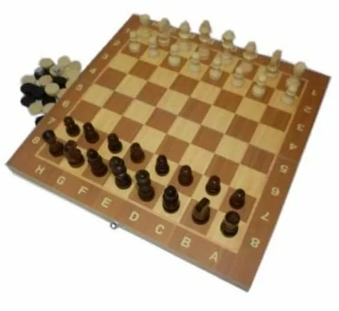 Реальное фото Набор игр (3в1)  (шашки, шахматы, нарды) W7724 от магазина СпортСЕ
