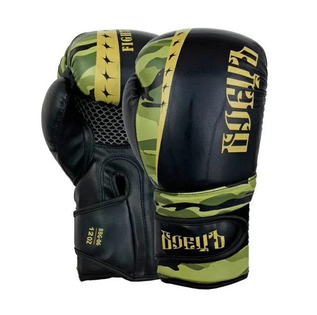 Реальное фото Перчатки боксерские  камуфляж BBG-06 от магазина СпортСЕ