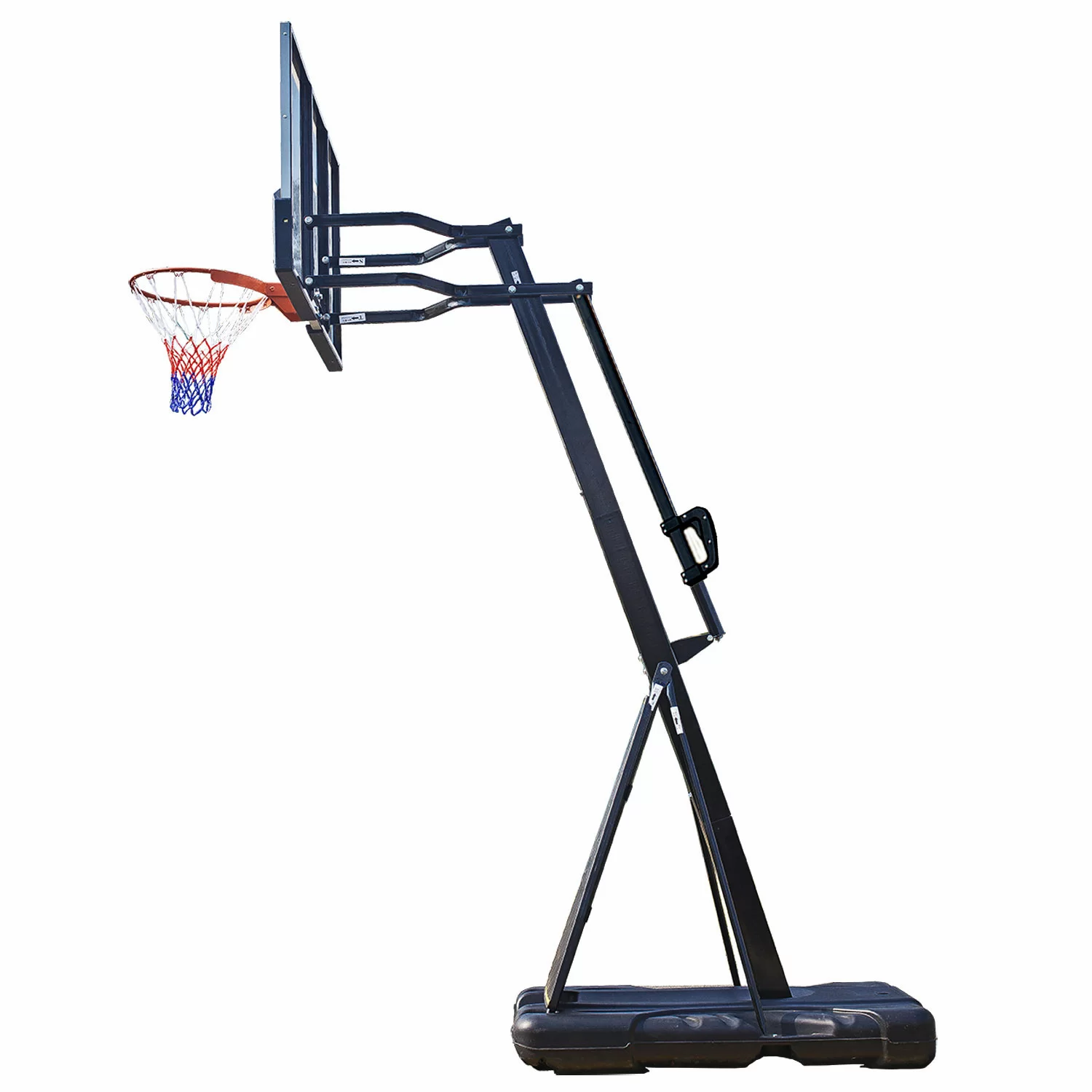 Реальное фото Баскетбольная мобильная стойка DFC STAND60P 152x90cm поликарбонат (два короба) от магазина СпортСЕ