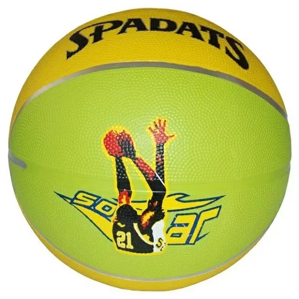 Реальное фото Мяч баскетбольный Spadats SP-409CD № 7 резина диз., серебряные полоски от магазина СпортСЕ