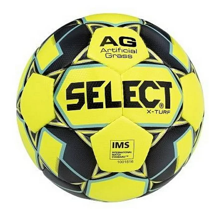 Реальное фото Мяч футбольный Select X-Turf №5 жел/чер/син 810118 от магазина СпортСЕ