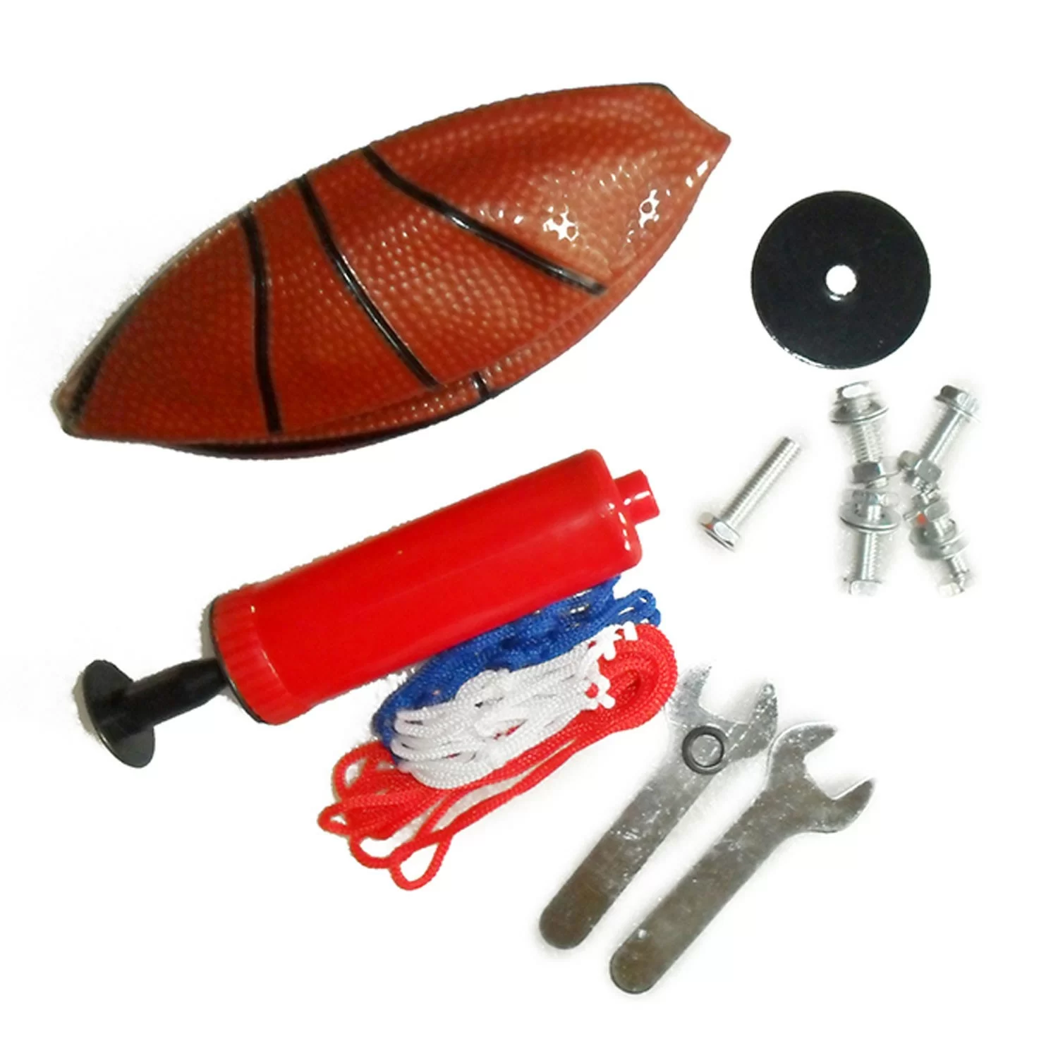 Реальное фото Мобильная баскетбольная стойка DFC KIDS1 60x40cm полиэтилен, мяч/насос от магазина СпортСЕ