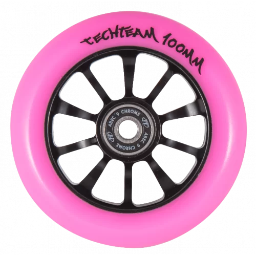 Реальное фото Колесо для самоката TechTeam X-Treme 100 мм Winner pink от магазина СпортСЕ