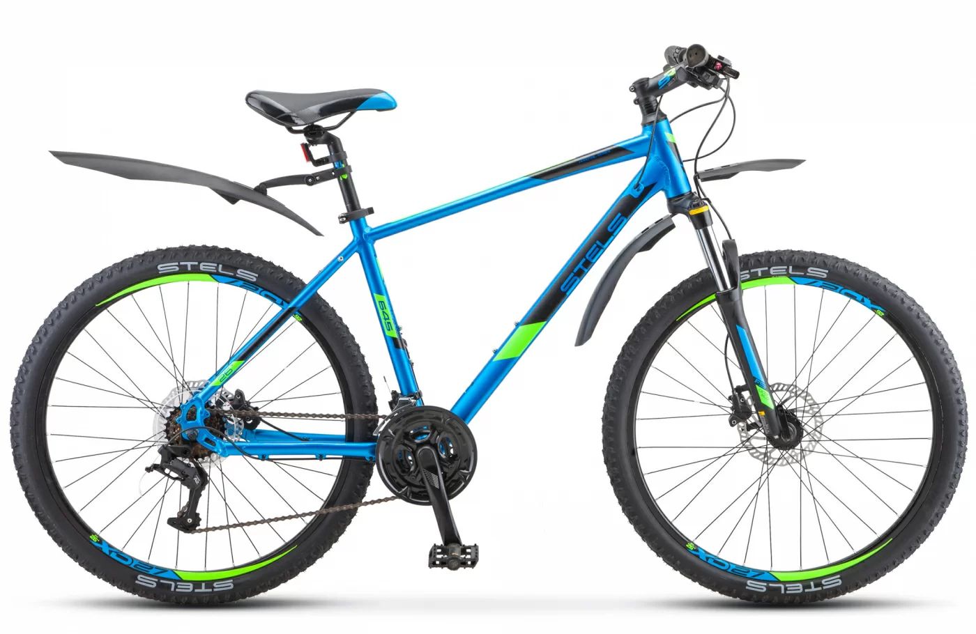 Реальное фото Велосипед Stels Navigator-645 D 26" (2021) синий V020 от магазина СпортСЕ