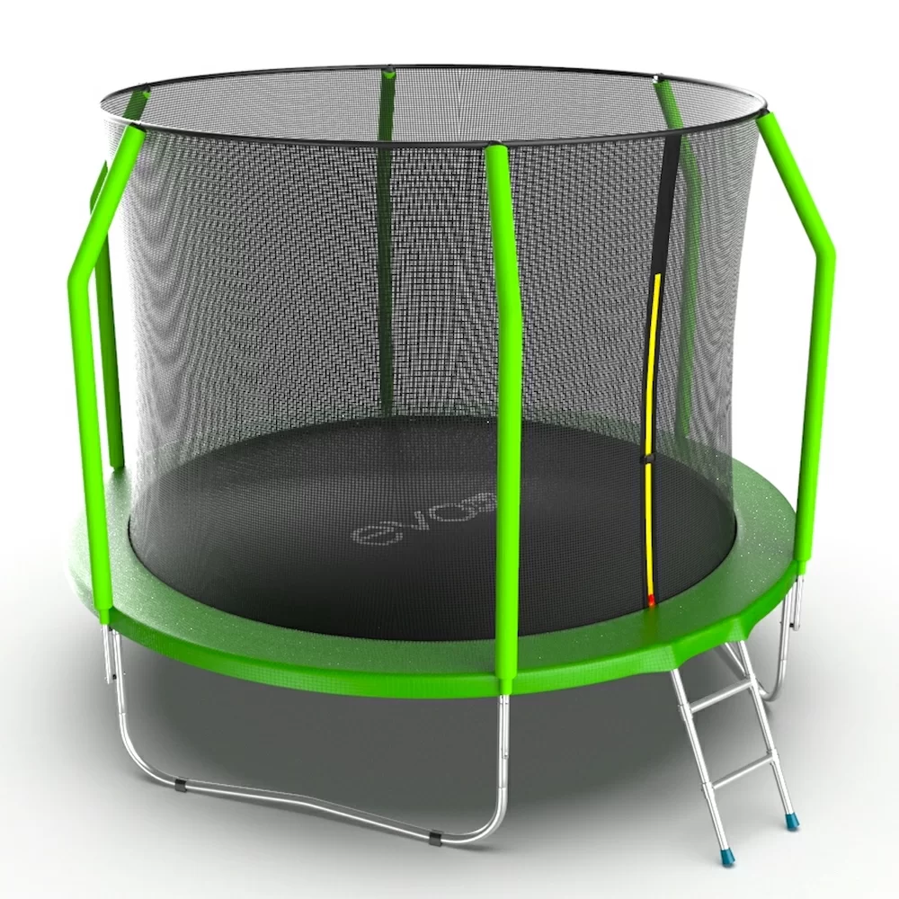 Реальное фото EVO JUMP Cosmo 10ft (Green) Батут с внутренней сеткой и лестницей, диаметр 10ft (зеленый) от магазина СпортСЕ